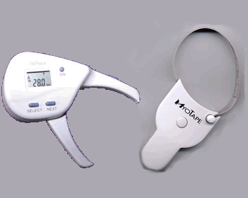 Digital Body Fat Caliper w/ Measuring Tape