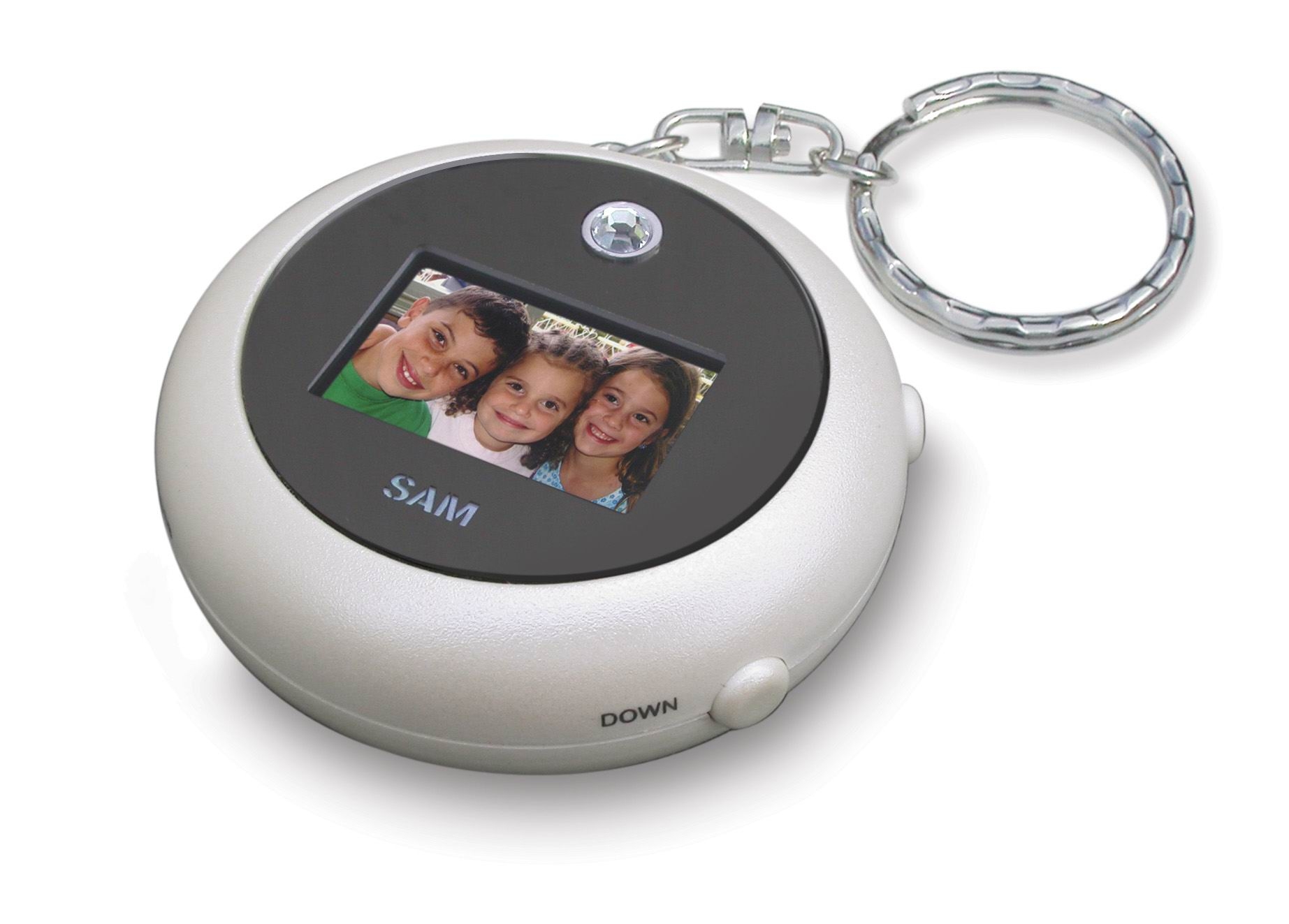 1.1" Digital Photo Viewer Round Keychain