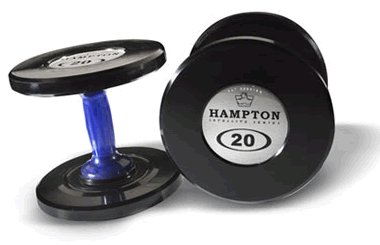 Hampton Satellite Series Gel-Grip Urethane Dumbbells Hampton Satellite Series Gel-Grip Urethane Dumbbells