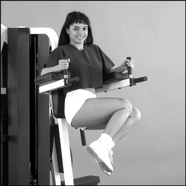 Vertical Knee Raise Attachment - Body-Solid EXM3000LPS Home Gym